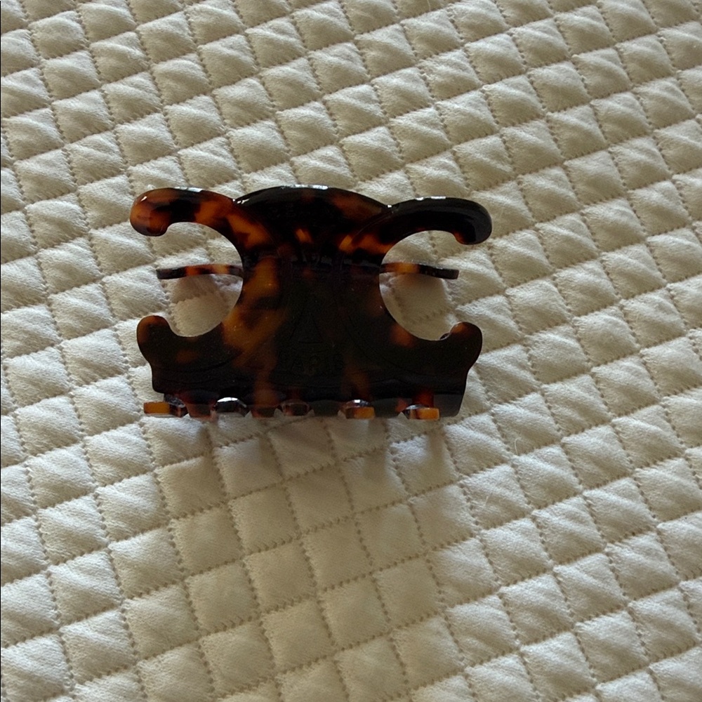 Celine Tortoiseshell Hair Claw Clip